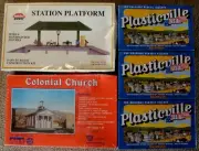 BACHMANN 45131, 45173, 45154, IHC COLONIAL CHURCH, STATION PLATFORM, HO SCALE