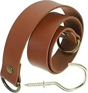 Alipis Leather Curtain Strap Drape Tie Back Curtain Tieback Curtain Holdback Curtain Buckle Drapes Holder Clip Drapery Holdbacks Lanyards Vintage Pu Leather Bracket Clip