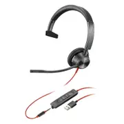 Poly BW3315 Blackwire UC Monaural USB-A Corded Headset with 3.5MM Connectivity 213936-01