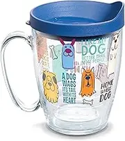 Tervis Dog Sayings Made in USA Double Walled Insulated Tumbler Travel Cup Keeps Drinks Cold & Hot, 16oz Mug, Classic