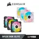 CORSAIR 海盜船 SP120 RGB ELITE 12公分風扇 白/黑