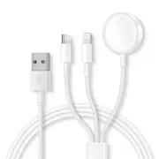 3in1 For Apple Watch Series 8 7 6 5 4 3 2 1 SE1 SE2 & iPhone 14/13/12/11/Pro/Max/XS/X/Airpods/Pad Charger Charging Cable Cord