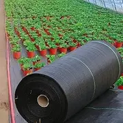 Weed Barrier Landscape Fabric Heavy Duty, Dual-Layer Premium Garden Landscaping Fabric, Ground Cover Weed Control Fabric Outdoor Weed Mat Garden Lawn Fabric ( Color : Noir , Size : 1.5x100m/47x3937in