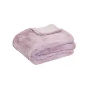 J.Elliot Home Arlo Super Plush Faux Fur Throw Rug 130 x 160 cm Lilac