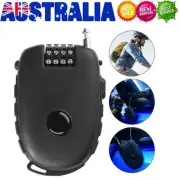 Anti-theft Motorcycle Helmet Lock Motorbike Cable Lock Resettable Helmet Lock