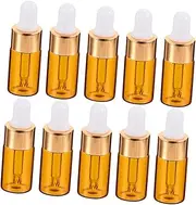 Airtight 3ml Mini Dropper Bottles Leakproof Travel Vials Essential Oil Bottles Refillable Glass Containers