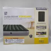 Intex Dura-Beam Standard Full Air Mattress w/ Battery Pump 10" Indoor Outdoor