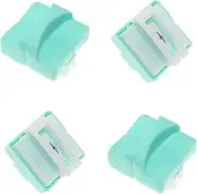 4PCS Green Paper Trimmer Blade Refills Paper Cutter Blades Replacement with Automatic Security Safeguard Replaceable Blade