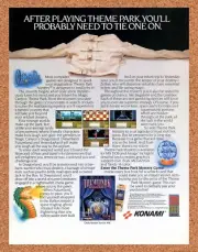 Theme Park Mystery Amiga Original 1990 Vintage Ad - Video Game Promo