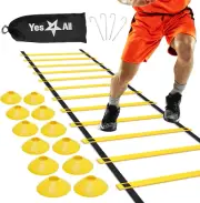 Agility Ladder – Adjustable Speed & Agility Training Equipment for All Ages – Du