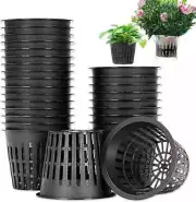 50Packs 2 inch Net Pots Hydroponics Supplies Cup Round Wide Lip Design