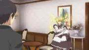 Anime girls boys screenshot long hair blonde maid outfit Playmat Game Mat Desk