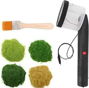 SNOOU ABS Antiskid Handle Mini Static Grass Flocking Applicator with 4 Colors of Grasspowders for DIY Scenic Modelling Sand Table