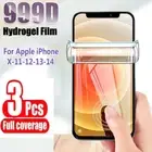 3-PACK Hydrogel Screen Protector For Apple iPhone 16 15 14 13 12 11 Pro XS Max X