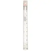 5 Pack Charles Leonard Inc Beveled Edge Clear Ruler