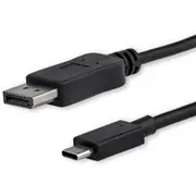 StarTech.com 3ft/1m USB C to DisplayPort 1.2 Cable 4K 60Hz - USB Type-C to DP Video Adapter Monitor Cable HBR2 - TB3 Compatible