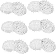 SHINEOFI Long-Lasting Anti-Movement Mats 12 Non-Slip Pads Toothed Design for Furniture