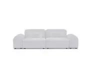 Brosa Memphis Modular 2 Seater Sofa with Armrest (Grey)