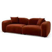Soma 3 Seater Sofa - Umber Orange
