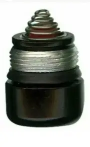 MAGLITE AA MINI MAG FLASHLIGHT REPLACEMENT TAIL CAP w/ LED BULB Black NEW