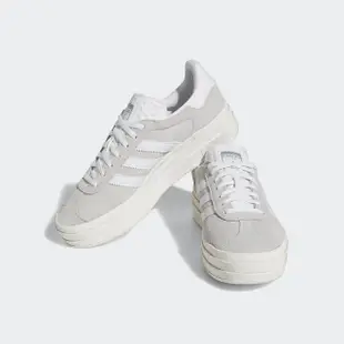 【adidas 愛迪達】休閒鞋 女鞋 運動鞋 三葉草 GAZELLE BOLD W 灰 HQ6893