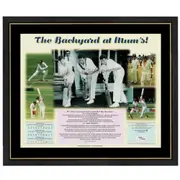 The Backyard At Mums Signed Framed 1