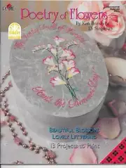 PLAID Poetry of Flowers Decorative Painting Workbook #9680 by Brown & Singleton