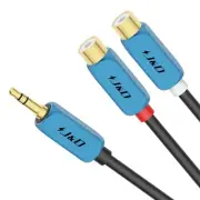 3.5 mm to 2 RCA Cable, 3.5 mm Male to 2RCA Female Stereo Audio Adapter Extens...