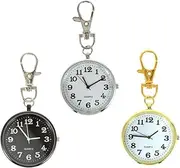 [Holibanna] 3pcs Pocket Watch Women Watches Car Keychains Chest Watch Key Ring Keychains Car Key Chain Keychains for Mens Watch Chest Watch Key Chain Key Holder Ring Zinc Alloy