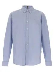 [Hugo Boss] Hugo Boss-Logo Shirt Camicie Celeste-Uomo S Light Blue
