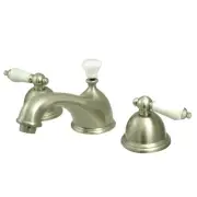 Kingston Brass KS396.PL Restoration 1.2 GPM Widespread Bathroom - Nickel