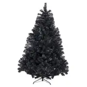 6FT 1,300 Tips Artificial Christmas Pine Tree Fake Xmas Spruce Trees 6ft Black
