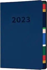Collins Edge Mira Week to View 2023 Diary, Size A5, Navy