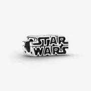 Pandora Star Wars Silver 3D Logo Charm - 799246C01 - New with Charm box