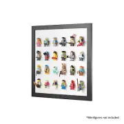 White LEGO Minifigure Wall Display Frame - 6x4 - Fits 24 Minifigures
