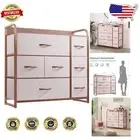 Stylish Wall-Mount 7-Drawer Pink Storage Dresser - Organize with Elegance