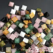 Wholesale！Natural Quartz Pyramid Crystal Tower Point Reiki Healing Gift 100pcs