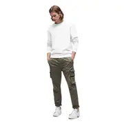 Replay Mens Bio Pack Organic Crew Fleece weatshirt White