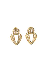 Valentino Garavani Poetique Des Gouttes Clip-On Fastened Earrings One size Yellow
