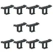 10 Pcs Home Solar Panel Frame Black Water Drained Away Clip