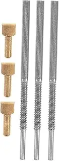 Levemolo 3pcs Violin Bow Frog Screw Durable Replacement Parts for Easy Violin Bow Repair and Lightweight and Portable Tool for String Instrument Maintenance