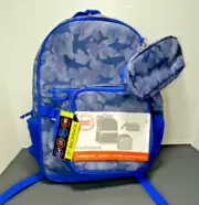 Wonder Nation 3 Piece Boys School Backpack w/ Lunch Bag & Pencil Case New Shark