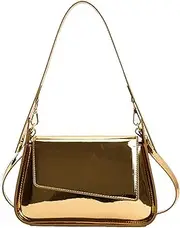 [GIGBIRD] Women's Y2k Handbag and Purse PU Leather Cute Party Evening Bag Fashion Crossbody Shoulder Bag Metallic Satchel Clutch