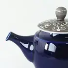 Hasami-yaki teapot, stylish, Scandinavian design, arabesque pattern From Japan