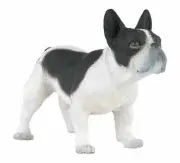Papo 54006 French black and white bulldog CATS AND DOGS Figurine, Multicolour