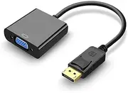 HDMI to VGA, Gold-Plated HDMI to VGA Adapter (Male to Female) for Computer, Desktop, Laptop, PC, Monitor, Projector, HDTV, Chromebook, Raspberry Pi, Roku, Xbox and More - Black