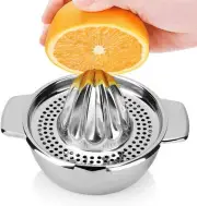 Hand Press Fruit Juicer Stainless Steel Manual Lemon Orange Squeezer