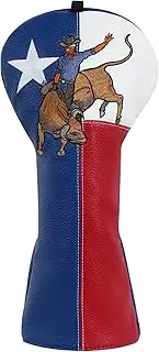 LZFAN Golf Club Covers 3 PCS Or 1PC, Golf Club Head Covers for Woods and Drivers Fairway Hybrid, Golf Head Covers Fit Most Golf Clubs Golf Headcovers Set Texas Punch