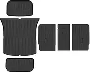 Compatible for Tesla Model Y Launch 2025+ Juniper TPE Floor Mats & Cargo Liner All Weather Trunk Mats Floor Liner Seat Backrest Mats(Seat Trunk,Right Drive)