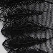 Lace Ribbon，Lace Trim， lace Ribbon 24 Yards Black Lace Trims, Feather Pattern Embroidered Lace, Mesh Fabric Trimming for DIY Garment Decoration